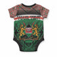 Personalized Kenya Independence Day Baby Onesie Tribal Lion 1963 Maasai Beadwork