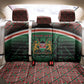 Personalized Kenya Independence Day Back Car Seat Cover Tribal Lion 1963 Maasai Beadwork