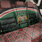Personalized Kenya Independence Day Back Car Seat Cover Tribal Lion 1963 Maasai Beadwork