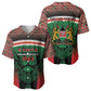 Personalized Kenya Independence Day Baseball Jersey Tribal Lion 1963 Maasai Beadwork