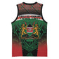 Personalized Kenya Independence Day Basketball Jersey Tribal Lion 1963 Maasai Beadwork
