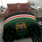 Personalized Kenya Independence Day Bedding Set Tribal Lion 1963 Maasai Beadwork