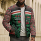 Personalized Kenya Independence Day Bomber Puffer Jacket Tribal Lion 1963 Maasai Beadwork
