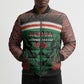Personalized Kenya Independence Day Bomber Puffer Jacket Tribal Lion 1963 Maasai Beadwork