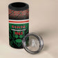 Personalized Kenya Independence Day 4 in 1 Can Cooler Tumbler Tribal Lion 1963 Maasai Beadwork