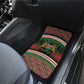 Personalized Kenya Independence Day Car Mats Tribal Lion 1963 Maasai Beadwork