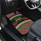 Personalized Kenya Independence Day Car Mats Tribal Lion 1963 Maasai Beadwork