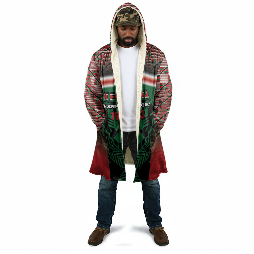 Personalized Kenya Independence Day Cloak Tribal Lion 1963 Maasai Beadwork