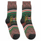 Personalized Kenya Independence Day Crew Socks Tribal Lion 1963 Maasai Beadwork