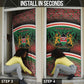 Personalized Kenya Independence Day Door Cover Tribal Lion 1963 Maasai Beadwork