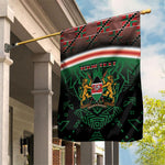 Personalized Kenya Independence Day Garden Flag Tribal Lion 1963 Maasai Beadwork