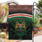 Personalized Kenya Independence Day Garden Flag Tribal Lion 1963 Maasai Beadwork
