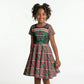 Personalized Kenya Independence Day Kid Short Sleeve Dress Tribal Lion 1963 Maasai Beadwork