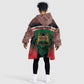 Personalized Kenya Independence Day Kid Wearable Blanket Hoodie Tribal Lion 1963 Maasai Beadwork