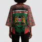 Personalized Kenya Independence Day Kimono Sleeve Blouse Tribal Lion 1963 Maasai Beadwork