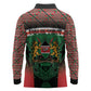 Personalized Kenya Independence Day Long Sleeve Polo Shirt Tribal Lion 1963 Maasai Beadwork