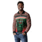Personalized Kenya Independence Day Long Sleeve Polo Shirt Tribal Lion 1963 Maasai Beadwork