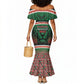 Personalized Kenya Independence Day Mermaid Dress Tribal Lion 1963 Maasai Beadwork