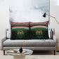 Personalized Kenya Independence Day Pillow Cover Tribal Lion 1963 Maasai Beadwork