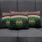 Personalized Kenya Independence Day Pillow Cover Tribal Lion 1963 Maasai Beadwork