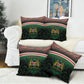 Personalized Kenya Independence Day Pillow Cover Tribal Lion 1963 Maasai Beadwork