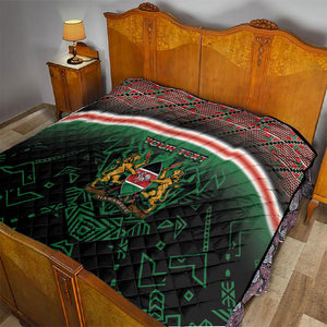 Personalized Kenya Independence Day Quilt Tribal Lion 1963 Maasai Beadwork
