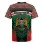 Personalized Kenya Independence Day Rugby Jersey Tribal Lion 1963 Maasai Beadwork