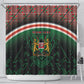 Personalized Kenya Independence Day Shower Curtain Tribal Lion 1963 Maasai Beadwork