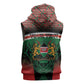 Personalized Kenya Independence Day Sleeveless Hoodie Tribal Lion 1963 Maasai Beadwork