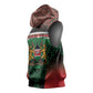 Personalized Kenya Independence Day Sleeveless Hoodie Tribal Lion 1963 Maasai Beadwork