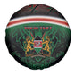 Personalized Kenya Independence Day Spare Tire Cover Tribal Lion 1963 Maasai Beadwork