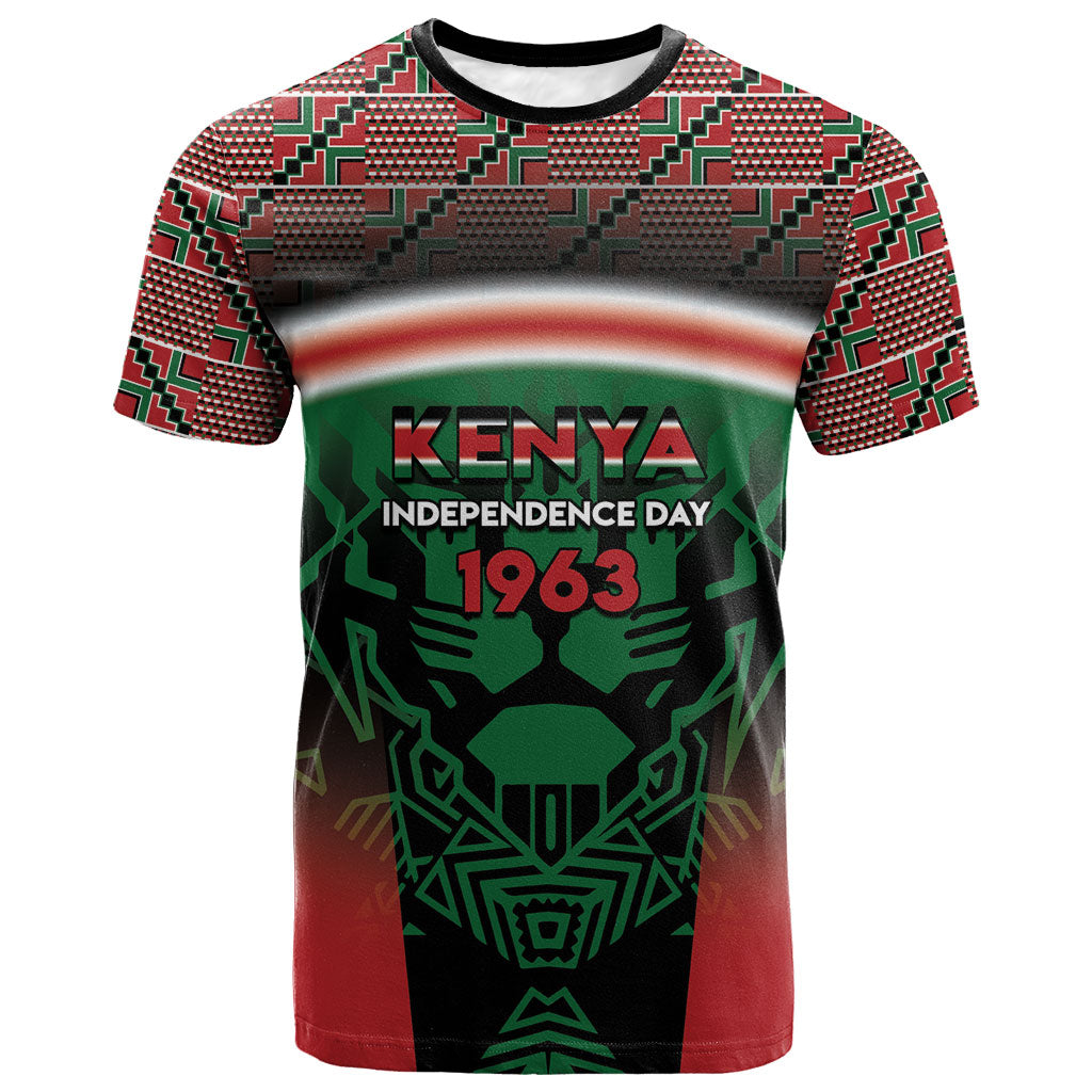 Personalized Kenya Independence Day T shirt Tribal Lion 1963 Maasai Beadwork