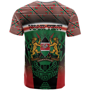 Personalized Kenya Independence Day T shirt Tribal Lion 1963 Maasai Beadwork