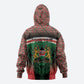 Personalized Kenya Independence Day Zip Hoodie Tribal Lion 1963 Maasai Beadwork