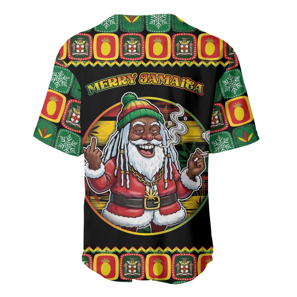 Afro-Jamaicans Christmas Baseball Jersey Most Likely To Smoke With Santa DT05