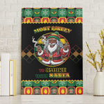 Afro-Jamaicans Christmas Canvas Wall Art Most Likely To Smoke With Santa - African Pride