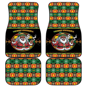 Afro-Jamaicans Christmas Car Mats Most Likely To Smoke With Santa - African Pride