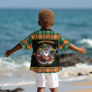 Afro-Jamaicans Christmas Kid Hawaiian Shirt Most Likely To Smoke With Santa DT05