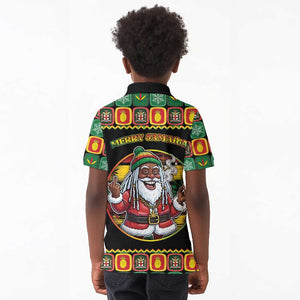 Afro-Jamaicans Christmas Kid Polo Shirt Most Likely To Smoke With Santa DT05