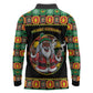 Afro-Jamaicans Christmas Long Sleeve Polo Shirt Most Likely To Smoke With Santa - African Pride