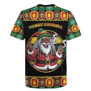 Afro-Jamaicans Christmas Rugby Jersey Most Likely To Smoke With Santa DT05