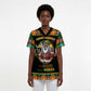 Afro-Jamaicans Christmas Scrub Top Most Likely To Smoke With Santa - African Pride