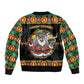 Afro-Jamaicans Christmas Sleeve Zip Bomber Jacket Most Likely To Smoke With Santa - African Pride