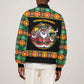 Afro-Jamaicans Christmas Sleeve Zip Bomber Jacket Most Likely To Smoke With Santa - African Pride