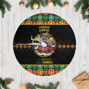 Afro-Jamaicans Christmas Tree Skirt Most Likely To Smoke With Santa - African Pride