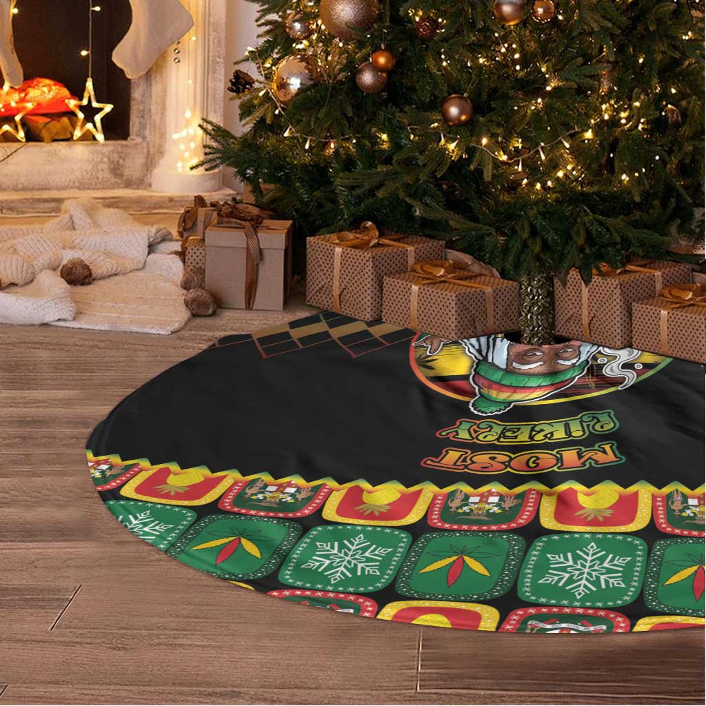 Afro-Jamaicans Christmas Tree Skirt Most Likely To Smoke With Santa - African Pride