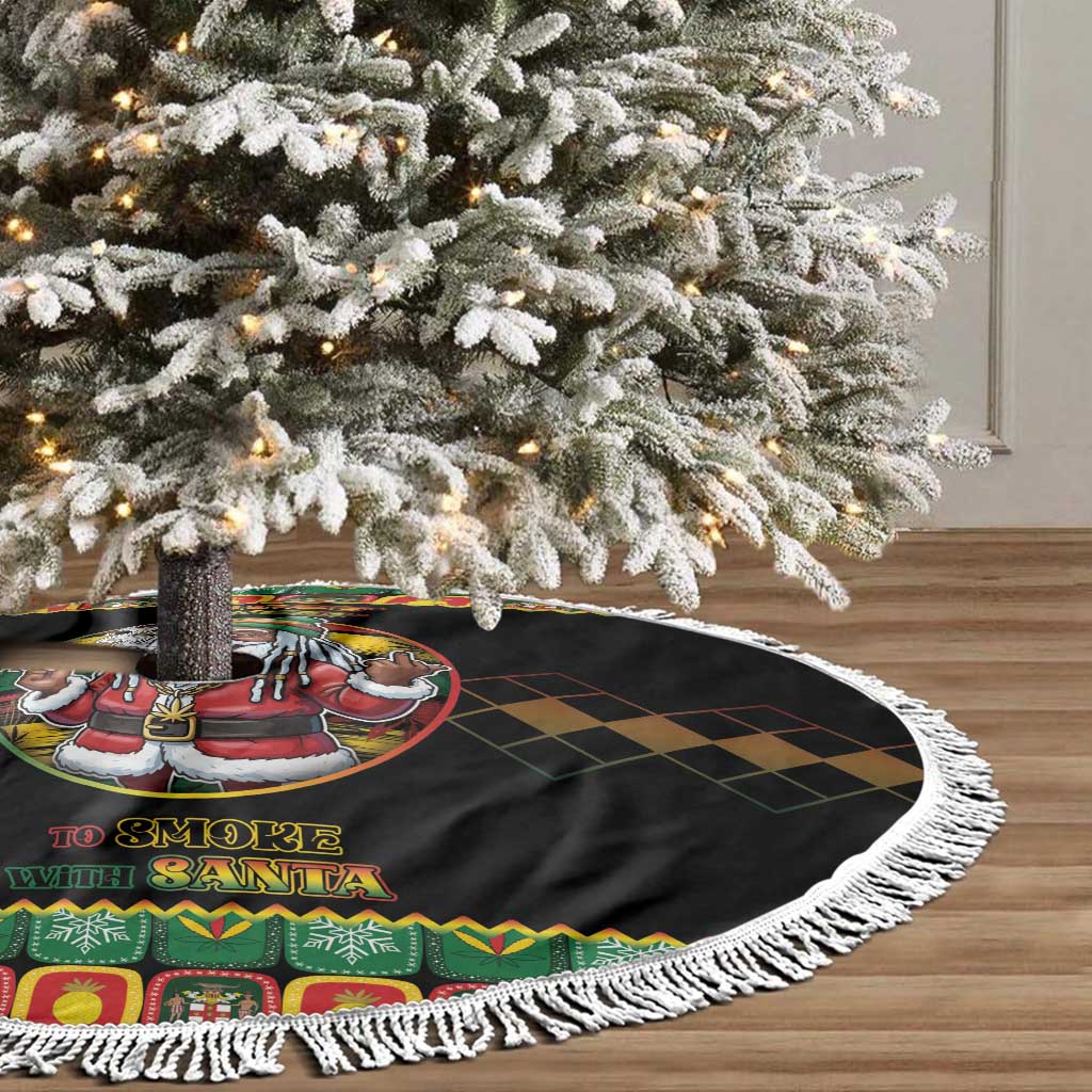Afro-Jamaicans Christmas Tree Skirt Most Likely To Smoke With Santa - African Pride