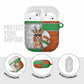 Niger AirPods Case Dama Gazelle Waving Flag Funny Style