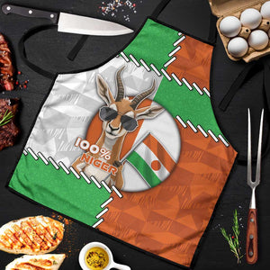 Niger Apron Dama Gazelle Waving Flag Funny Style