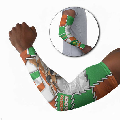 Personalized Niger Arm Sleeves Dama Gazelle Waving Flag Funny Style